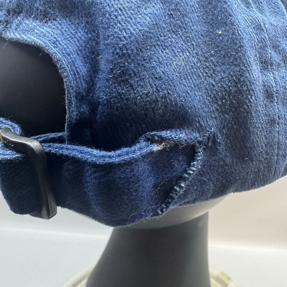 Vintage Nike Strap back Hat Cap Swoosh Logo Blue Adjustable - Picture 3 of 7